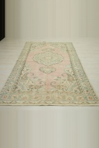 Mid Century Turkish Rug 5x8 147,250 - Oushak Rug  $i