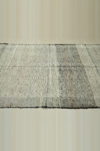 Minimalist Decor Turkish Kilim Rug 4x9 137,284 - Grey Turkish Rug  $i