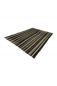 Modern Striped Turkish Kilim Rug 8x10 Feet  226,305 - Goat Hair Rug  $i