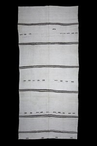 Turkish Hemp Rug Modern Vintage Hemp Area Rug 6x13 Feet 180,400