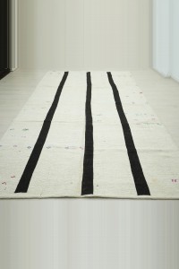 Modern Vintage Hemp Kilim Rug 7x11 Feet 206,348 - Turkish Hemp Rug  $i