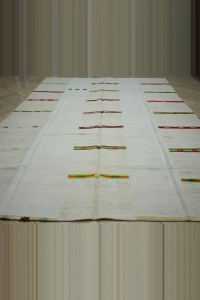 Multi Color Stripe Hemp Kilim Rug 9x12 275,367 - Turkish Hemp Rug  $i