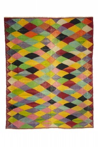 Turkish Kilim Rug Multi Colors Turkish Kilim Rug 7x9 Feet 216,276