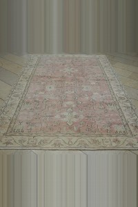 Muted Red Oushak Rug 6x9 Feet 182,273 - Oushak Rug  $i