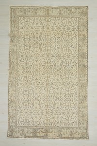 Oushak Rug Natural Colors Vintage Oushak Rug 5x9 Feet 160,266