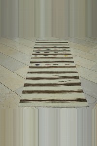 Natural Wool Small Rug Runner 3x8 Feet 83,240 - Turkish Rug Runner  $i