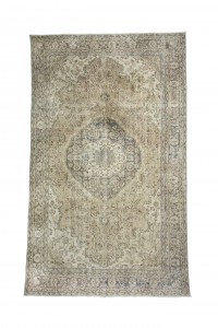 Oushak Rug Navy Beige Turkish Oushak Rug 6x10 Feet 184,302