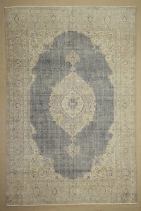 Oushak Rug Navy Blue Oushak Rug,6.5x10 200,302