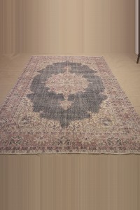 Navy Blue Oushak Rug 7x10 196,300 - Oushak Rug  $i