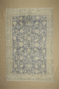 Oushak Rug Navy Blue Oushak Rug,7x10 202,303