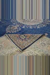 Navy Blue Vintage Oushak Rug 8x11 Feet 248,340 - Oushak Rug  $i