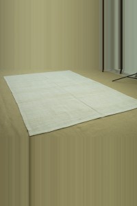 Neutral Striped Hemp Area Rug 5x8 Feet 163,250 - Turkish Hemp Rug  $i