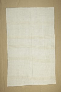 Neutral Striped Hemp Area Rug 5x8 Feet 163,250 - Turkish Hemp Rug  $i