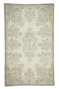 Oushak Rug Neutral Turkish Rug 6x9 171,281