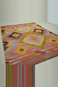 Nineteen Century Antique Eskisehir Kilim Rug 7x10 224,298 - Turkish Kilim Rug  $i