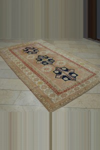 Nineteen Century Antique Turkuman Carpet Rug 5x8 153,253 - Turkish Carpet Rug  $i