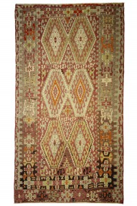 Turkish Kilim Rug Nomadic Kilim Rug 6x10 176,314