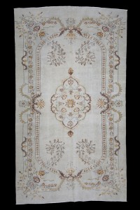 Oushak Rug Nomadic Turkish Rug 6x10 Feet 175,302