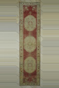 Turkish Rug Runner Old Antique Guney Rug Runner 3x13  99,393