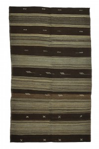 Goat Hair Rug Old Goat Hair Kilim Rug 6x10 Feet 175,292