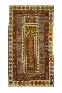 Turkish Kilim Rug Old Turkish Kilim 4x7 Feet 122,208