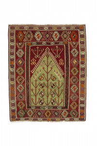 Turkish Kilim Rug Old Turkish Kilim Rug 4x5 Feet 125,152