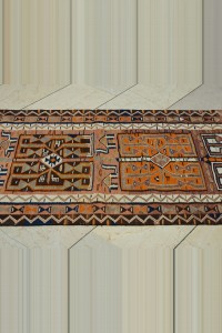 Old Turkish Kilim Rug Runner  3x11 Feet 92,324 - Turkish Rug Runner  $i