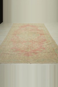Old Vintage Oushak Rug 6x10 180,289 - Oushak Rug  $i