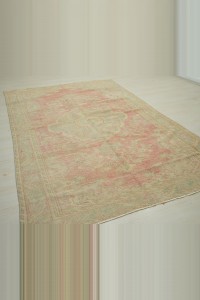 Old Vintage Oushak Rug 6x10 180,289 - Oushak Rug  $i
