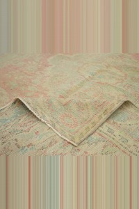 Old Vintage Oushak Rug 6x10 180,289 - Oushak Rug  $i