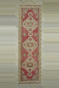 Turkish Rug Runner One of a Kind Antique Kirsehir Rug Runner 3x11 Feet 98,337