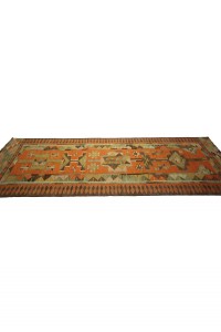 Orange Herki Kilim Rug Runner 3x9 86,280 - Turkish Rug Runner  $i
