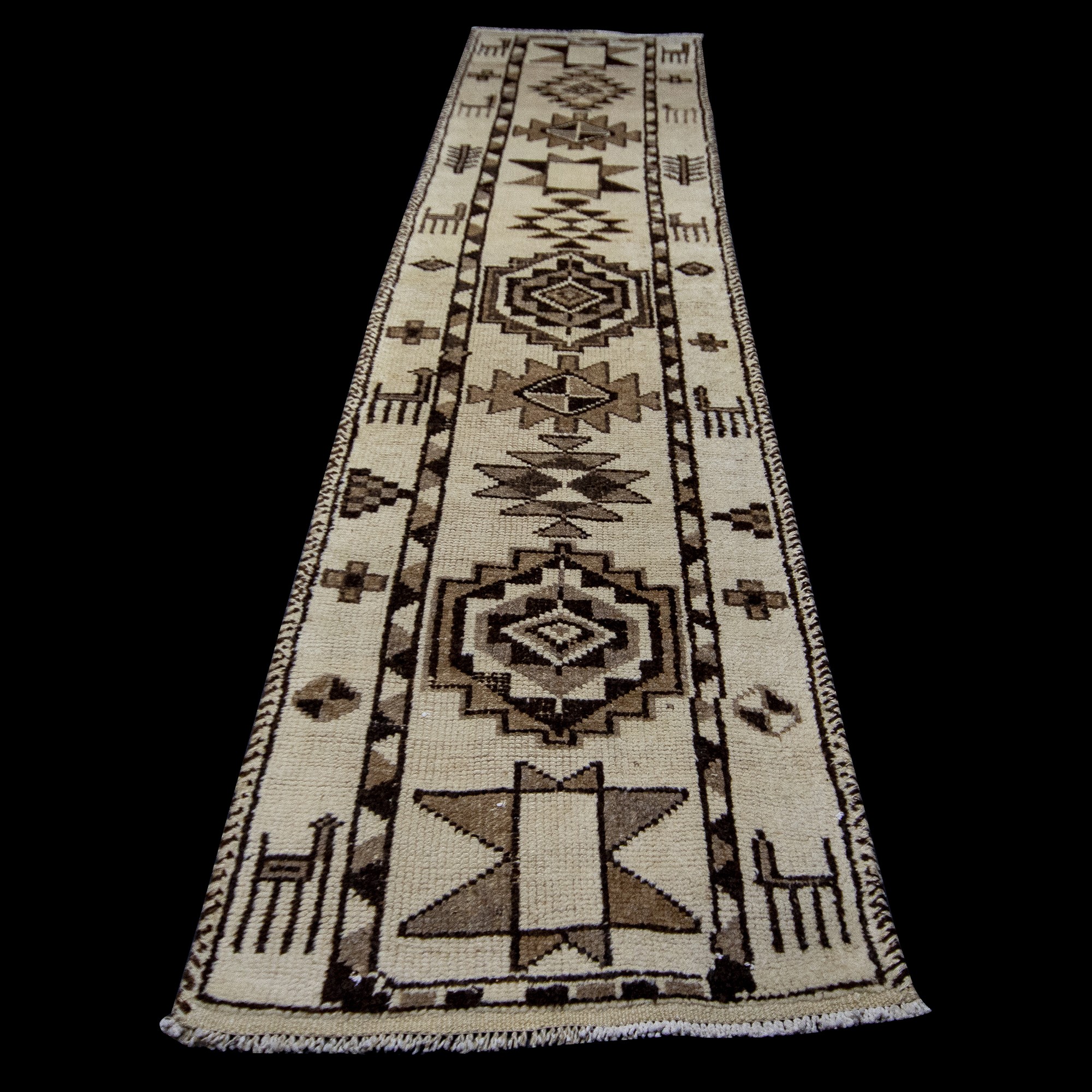 Organic Carpet Runner 3x12 Feet Turkish Rug Runner