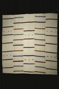 Oversize Multi Colors Striped Turkish Hemp Rug 11x12 Feet  336,368