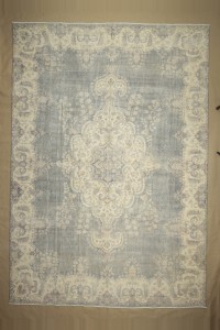 Oversize Navy Blue Oushak Carpet Rug 290,419