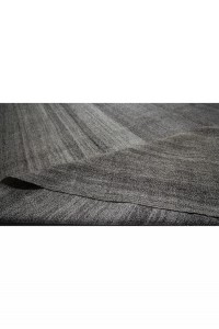 Oversize Plain Gray Turkish Kilim Rug 10x17 Feet 304,524 - Grey Turkish Rug  $i