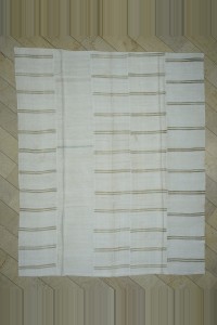 Turkish Hemp Rug Oversize Striped Organic Hemp Kilim Rug,10x12  305,366
