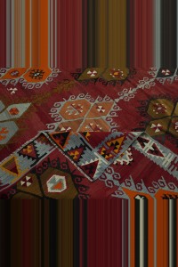 Oversized Antique Sarkisla Kilim Rug  10x14  290,413 - Turkish Kilim Rug  $i