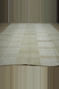 Oversized Natural Hemp Kilim Rug 11x12  318,370 - Turkish Hemp Rug  $i