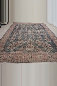 Oversized Persian Pattern Navy Blue Oushak Rug 9x12 274,363 - Oushak Rug  $i