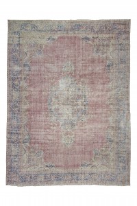 Oushak Rug Oversized Vintage Oushak Rug 8x11 Feet 245,324