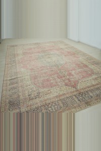 Persian Heriz Design Turkish Rug 9x12 270,370 - Oushak Rug  $i