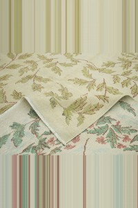 Persian Pattern 7x10 Green Beige Oushak Rug 210,306 - Oushak Rug  $i