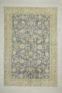 Oushak Rug Persian Pattern Navy Blue Oushak Rug,7x10 202,303