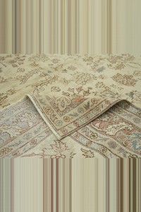 Persian Pattern Oversized Vintage Oushak Rug 8x11 252,336 - Oushak Rug  $i