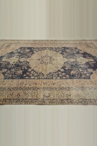 Persian Pattern Vintage Oushak Rug 7x10 212,308 - Oushak Rug  $i