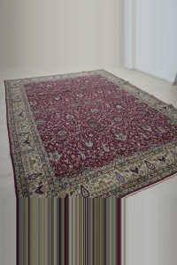 Persian Tebriz Pattern Bulgaria Rug 8x11 Feet 248,342 - Turkish Carpet Rug  $i