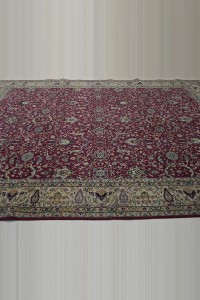 Persian Tebriz Pattern Bulgaria Rug 8x11 Feet 248,342 - Turkish Carpet Rug  $i