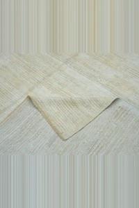 Plain Cream/White Hemp Carpet Rug 8x10 242,300 - Turkish Carpet Rug  $i