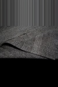 Plain Gray Turkish Kilim Rug 6x10 Feet  190,300 - Grey Turkish Rug  $i